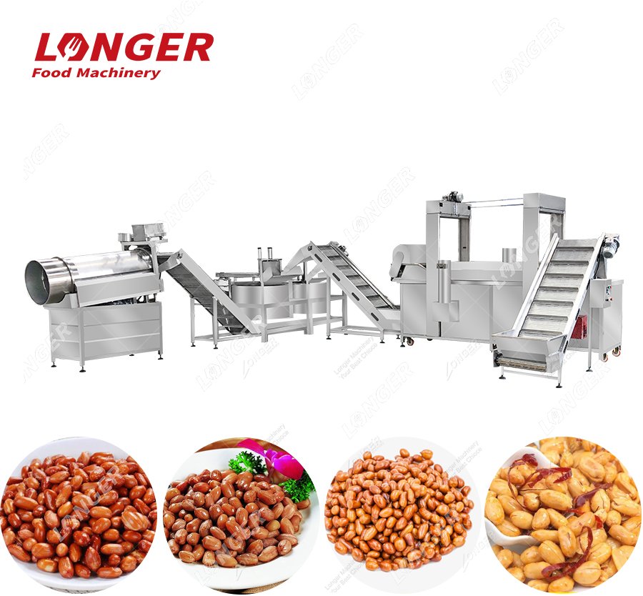 Peanut frying machine